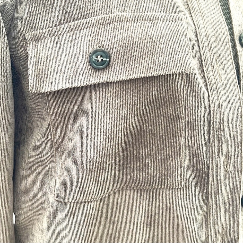 Stone Washed Contrast Aztec Shacket - Picture 6 of 7